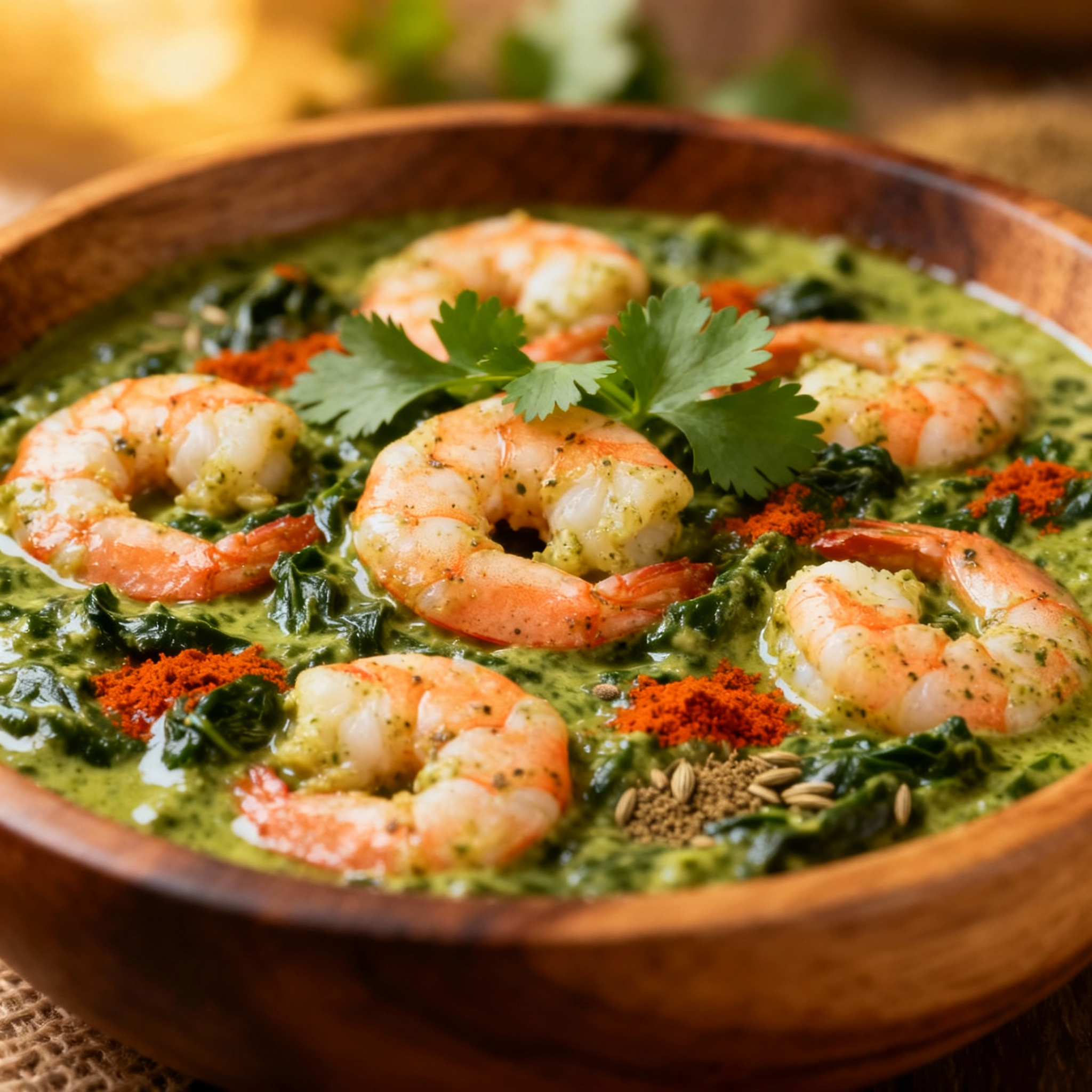 SHRIMP SAAG