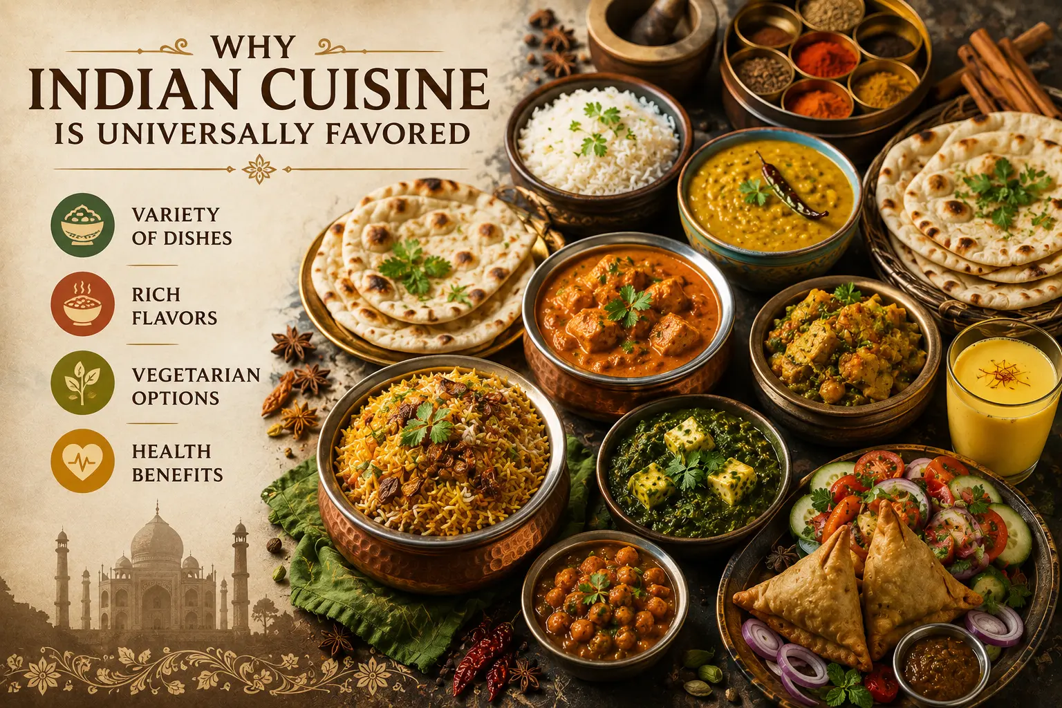 Indian Cuisine and its Univeral Favors