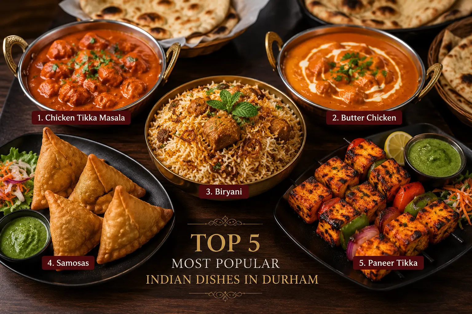 Top 5 Most Popular Indian Food in Durham